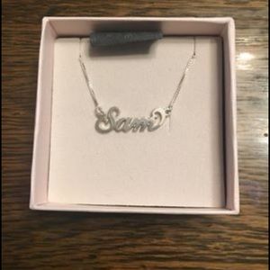 Name Necklace in Sterling Silver “Sam”.